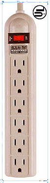 6-OUTLET POWER  STRIP